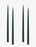 Forest Green Danish Taper Candle set of 2