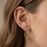 Shine Hoops | Green Amethyst & Gold