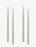 Pastel Teal Danish Taper Candle set of 2