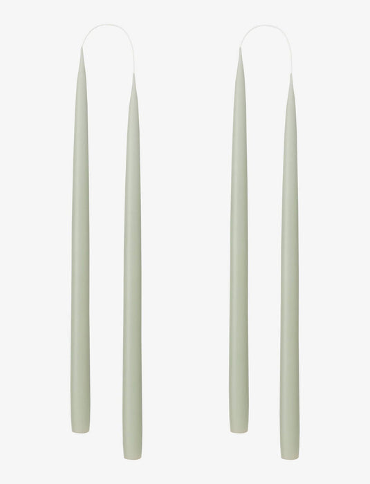Pastel Teal Danish Taper Candle set of 2