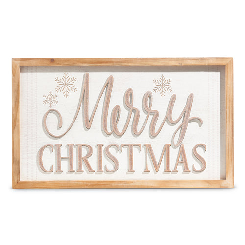 Merry Christmas Framed Wall art 22"