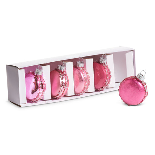 2" Box of Pink Macaroon Ornaments -4422910