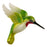 4" Glittered hummingbird ornament 4452851