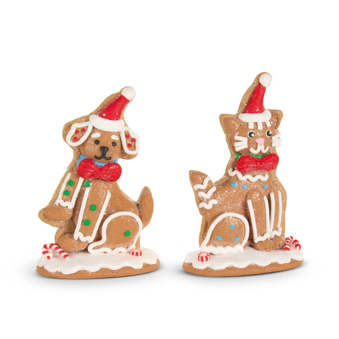 5" gingerbread dog  or cat 461302