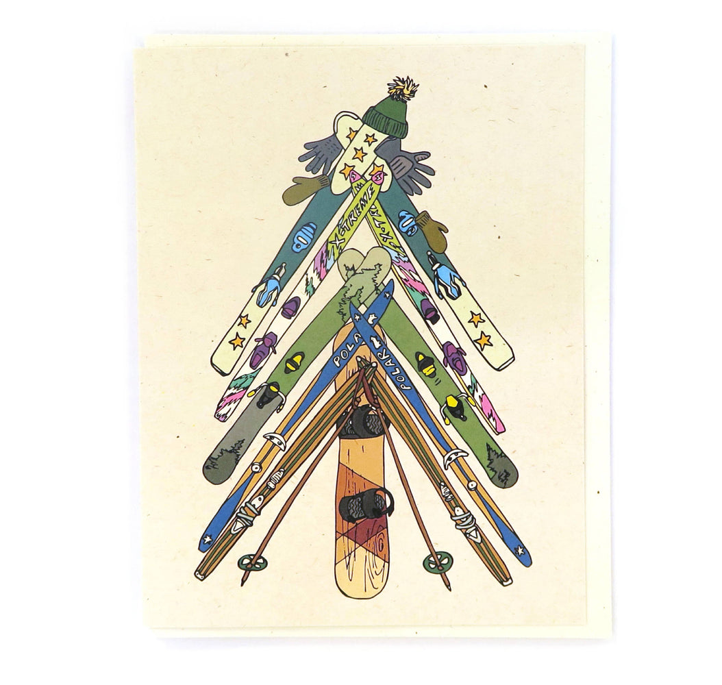 Ski Tree Card