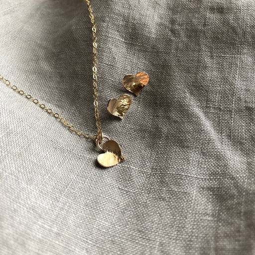 Full Heart Necklace | Gold