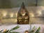 Metal house tealight holder