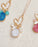 Colorful Druzy Quartz Cluster Heart Pendant Necklace