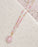 Rose Quartz Pendant Necklace with Blush Beaded Chain