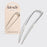 Metal French Hair Pin - Silver