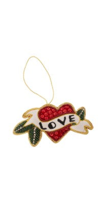Love Zardozi Ornament