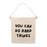 You Can Do Hard Things Canvas Hang Sign - Kids Wall Decor