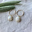 Brenda Hoops | Cream Pearls & Gold