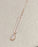 Minimalist Rose Gold & Silver & Opal Glass Pendant Necklace