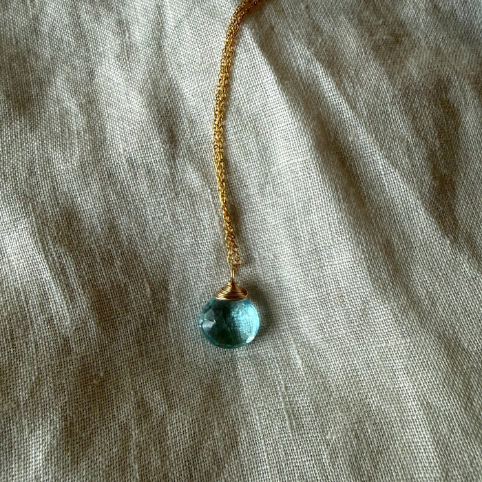 Ava Necklace | Peridot Quartz