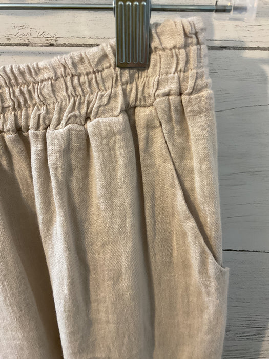 Split Leg Linen Pant 0333