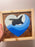 Orca Wave wood sign