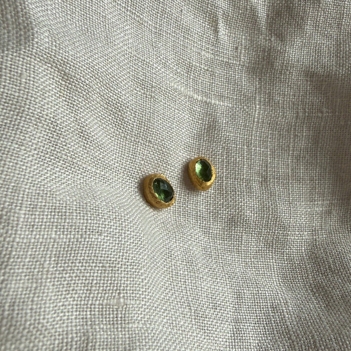 Skye Studs | Tourmaline & Gold