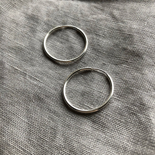 Infinity Hoops | Silver