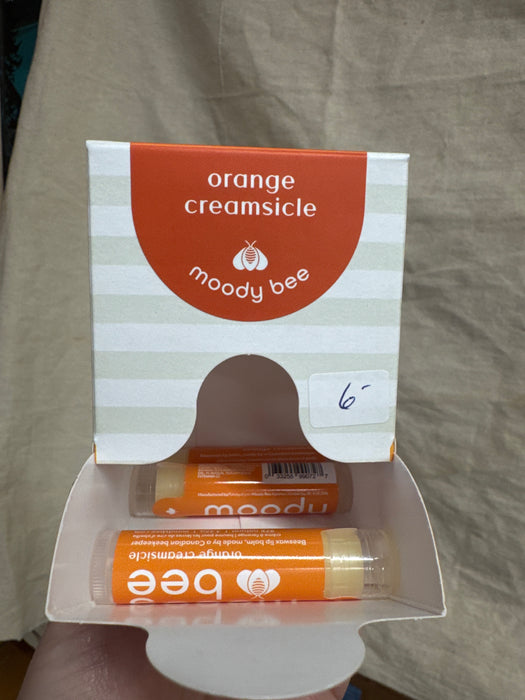 Orange Creamsicle beeswax lip balm