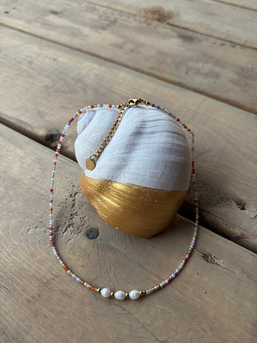 multi Bead Pearl Necklace