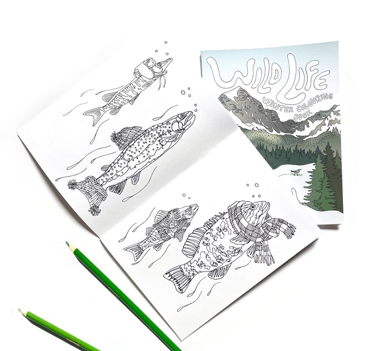 Wild Life Winter Colouring Book