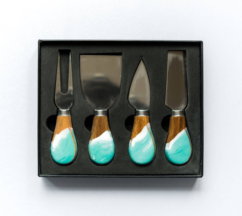 Resin Coated Cheese Knife Set - Set of 4 - NO TARIFFS!