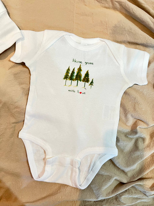 Home Grown with Love baby bodysuit.