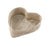 Heart Seagrass Basket in white 4839