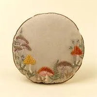 Mushroom Grove Round Pillow
