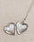Large Silver Heart Locket Freshwater Pearl Necklace