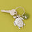 Turtle w/Green Seaglass Keychain