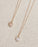 Semi-Precious Heart Charm Gold Necklace