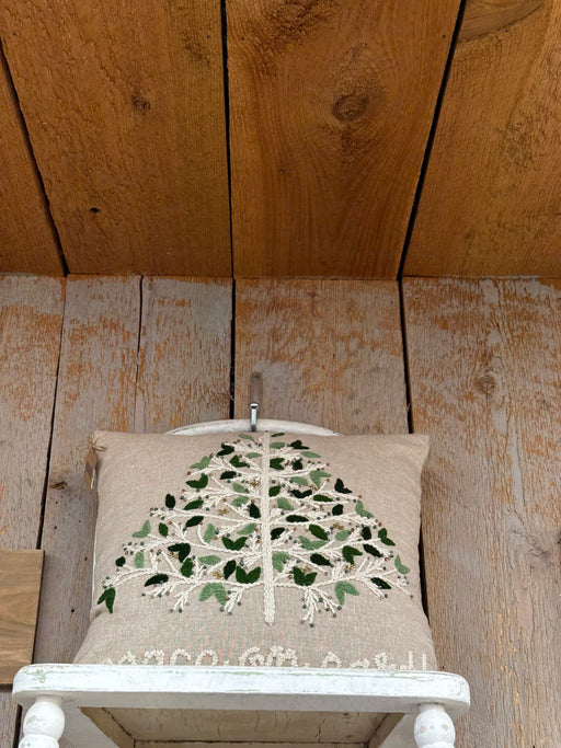 White Christmas Tree Pillow