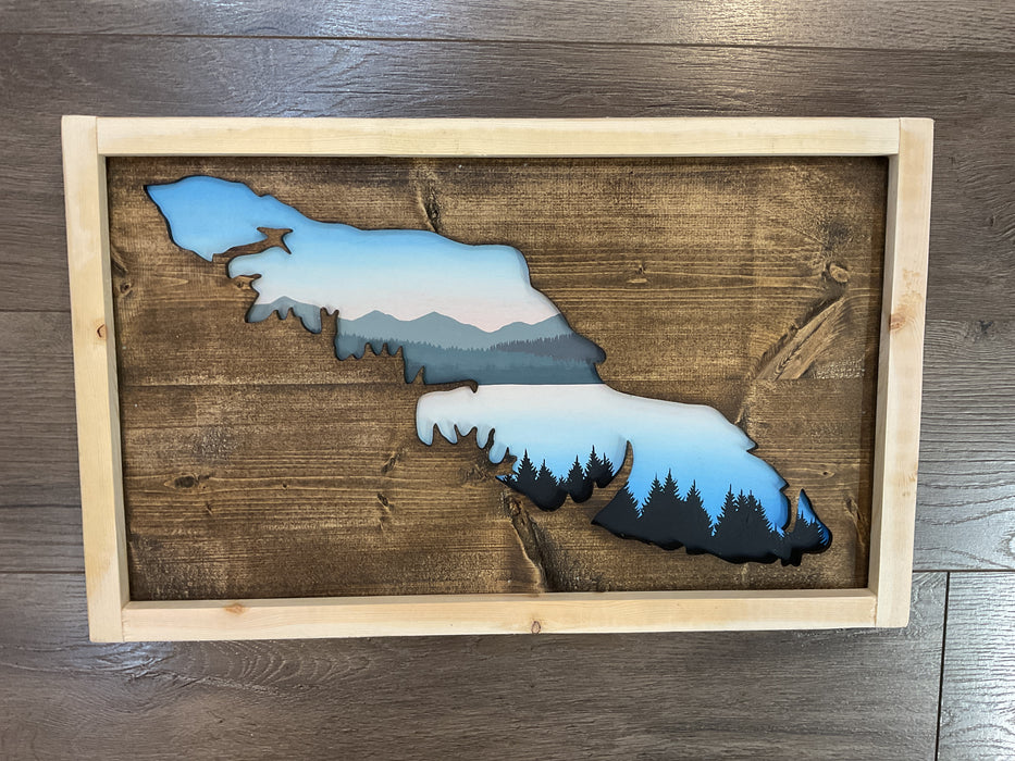 Handpainted VANCOUVER ISLAND Cutout Signs