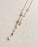 Gold & Multicolor Pearl Beaded Y Necklace