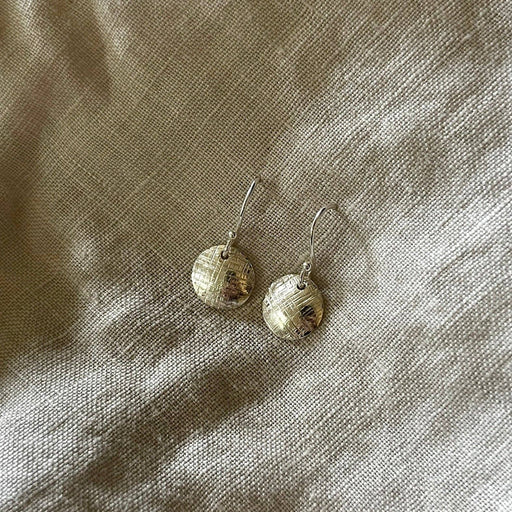Cross Hatch Earrings | Silver