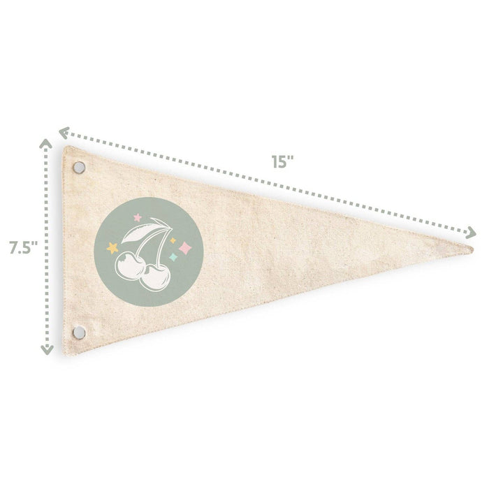 Long Live (Hearts) Canvas Pennant Flag - Kids Decor