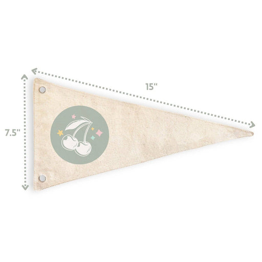 Let's Be Mermaids Canvas Pennant Flag - Kids Decor