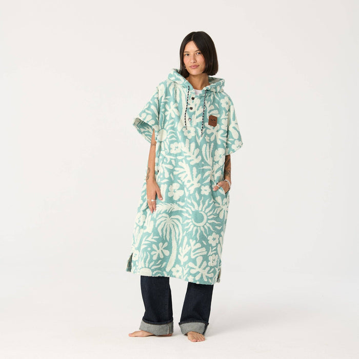 Sunny Extra-Warm Poncho - Sky Blue