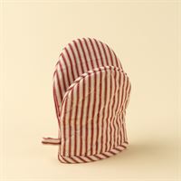 Red Ticking Oven Mitt