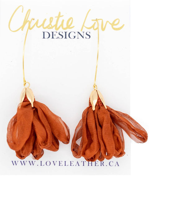 “Vivienne”(Luxury)-flower earrings-(Nickel Free)
