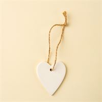 Porcelain Heart Holiday Ornament