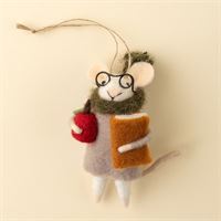 Teacher Tilda Mouse Holiday Ornament 5-1907