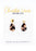 "Genevieve"-Tortoise Shell Teardrop earrings-Hypoallergenic