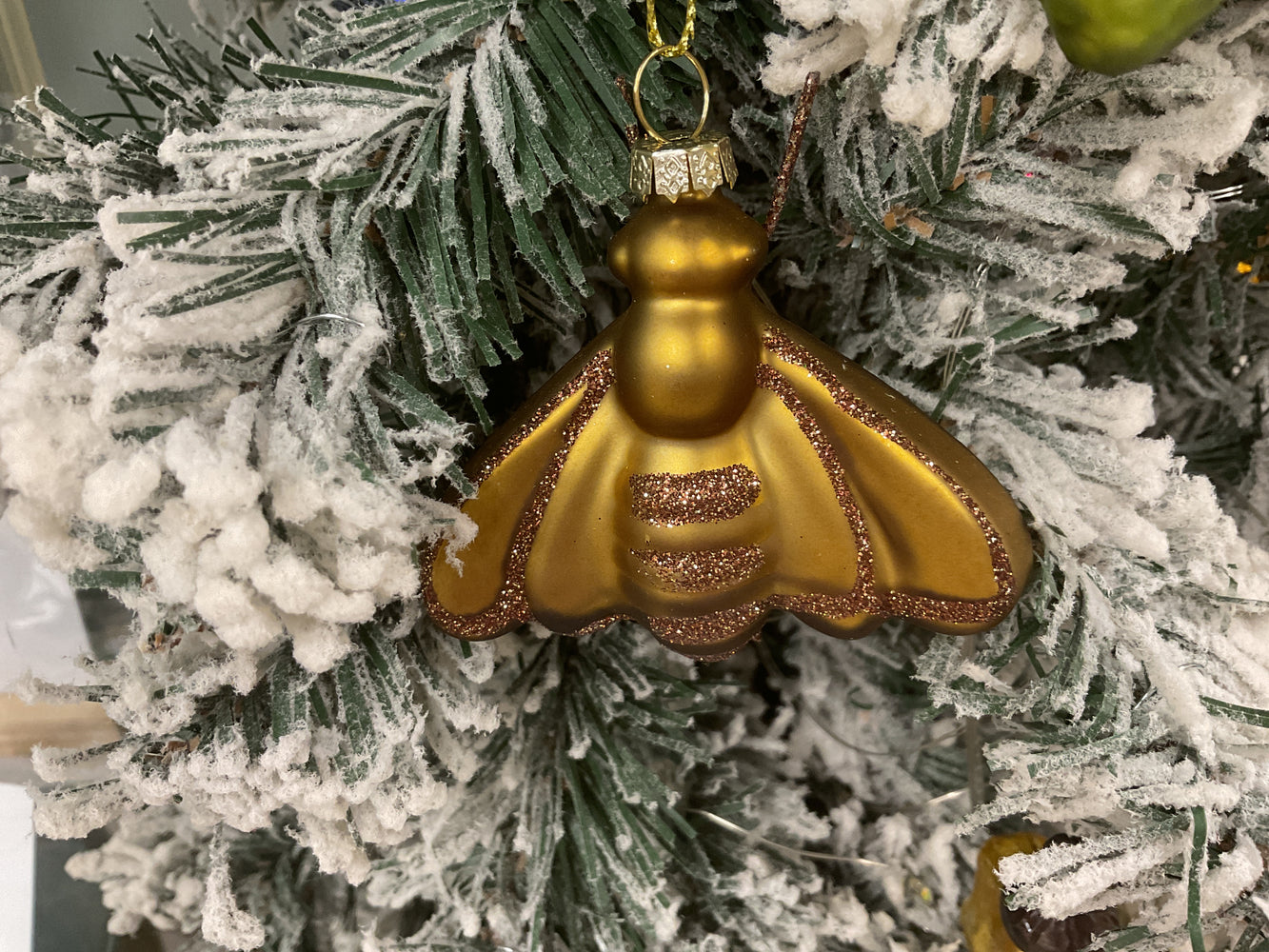 Glass Bee Ornament 9499