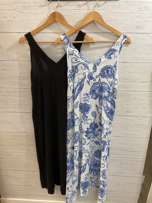 Sleeveless Maxi Linen Dress 80541