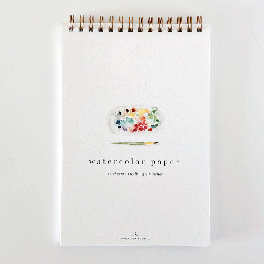 Spiral watercolor paper pad