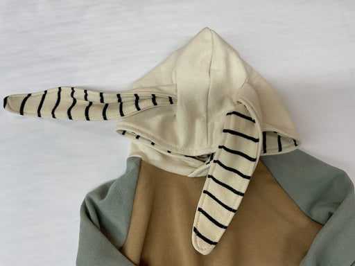 Bunny hooded onesie