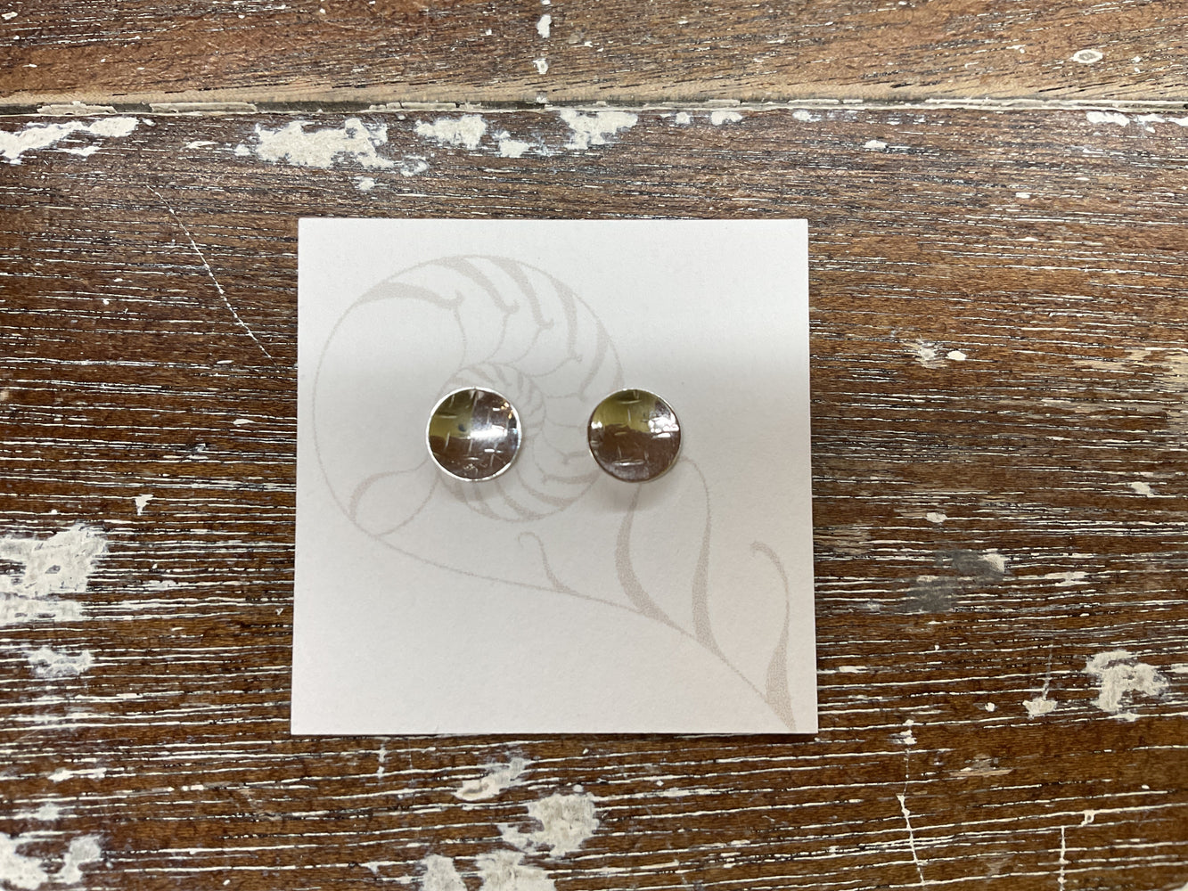 Tiny Disc Studs Concave